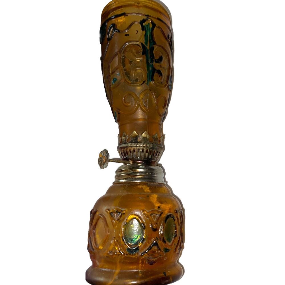 Oil Lamp Sail Boat Brand #902452 8”Made In Hong Kong and Hand painted peeling